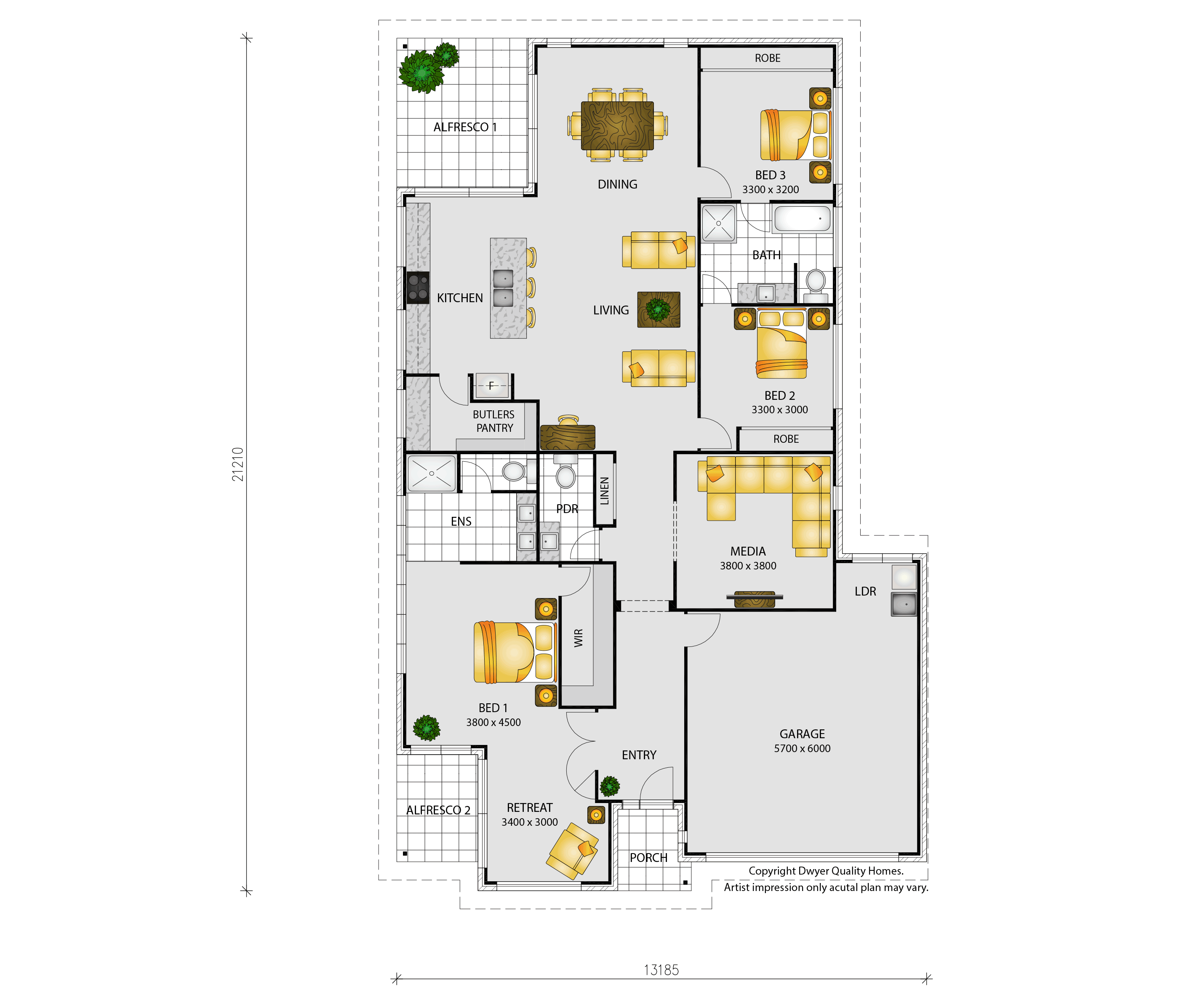 Nusa Dua - Floorplans